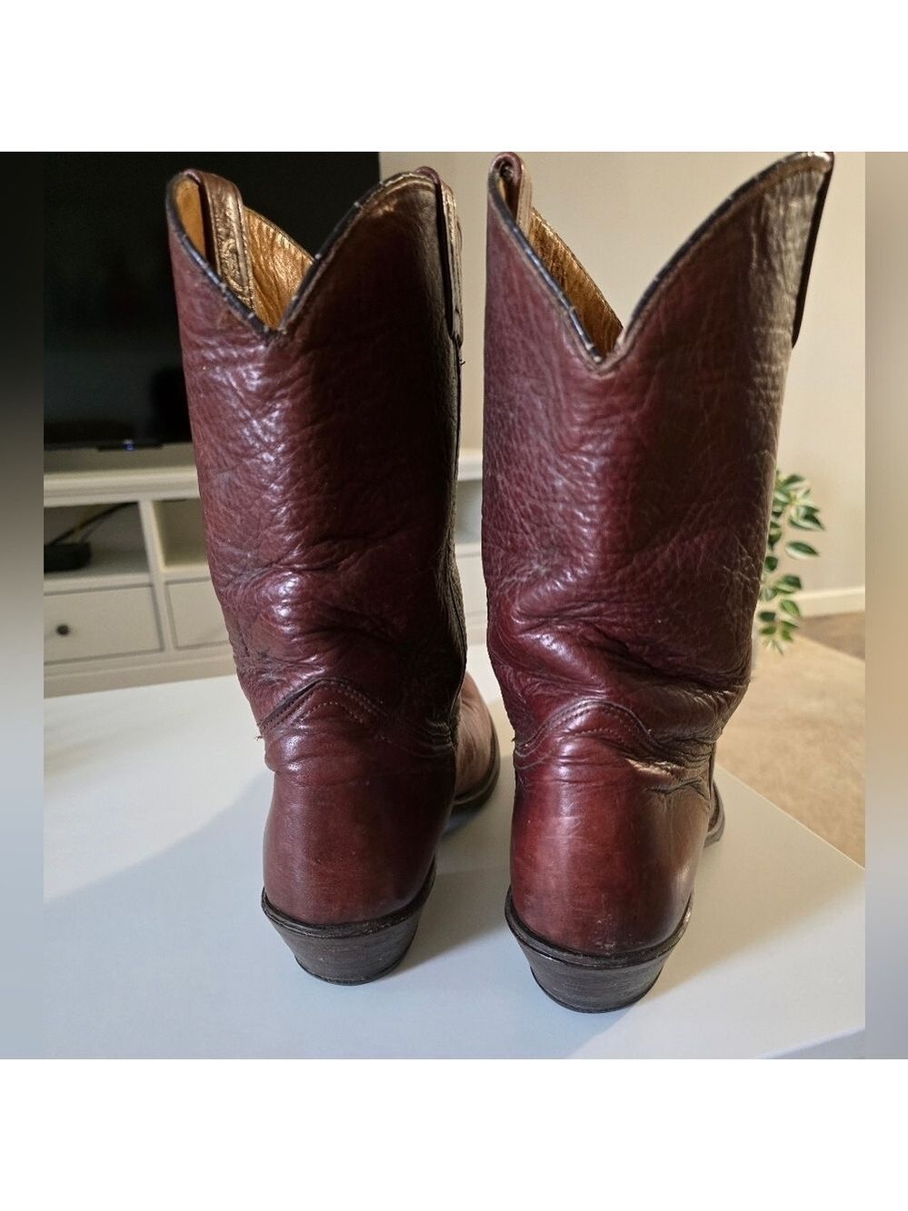 Vintage double H cowboy leather boots - Picture 10 of 10